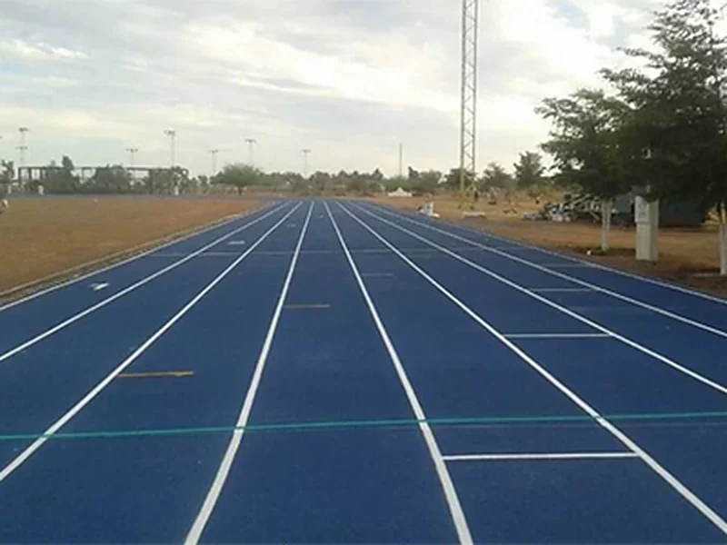 Pista de atletismo construida en Huatabampo, Sonora